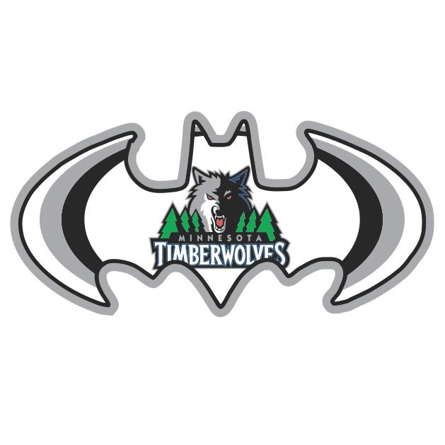 Minnesota Timberwolves Batman Logo iron on heat transfer